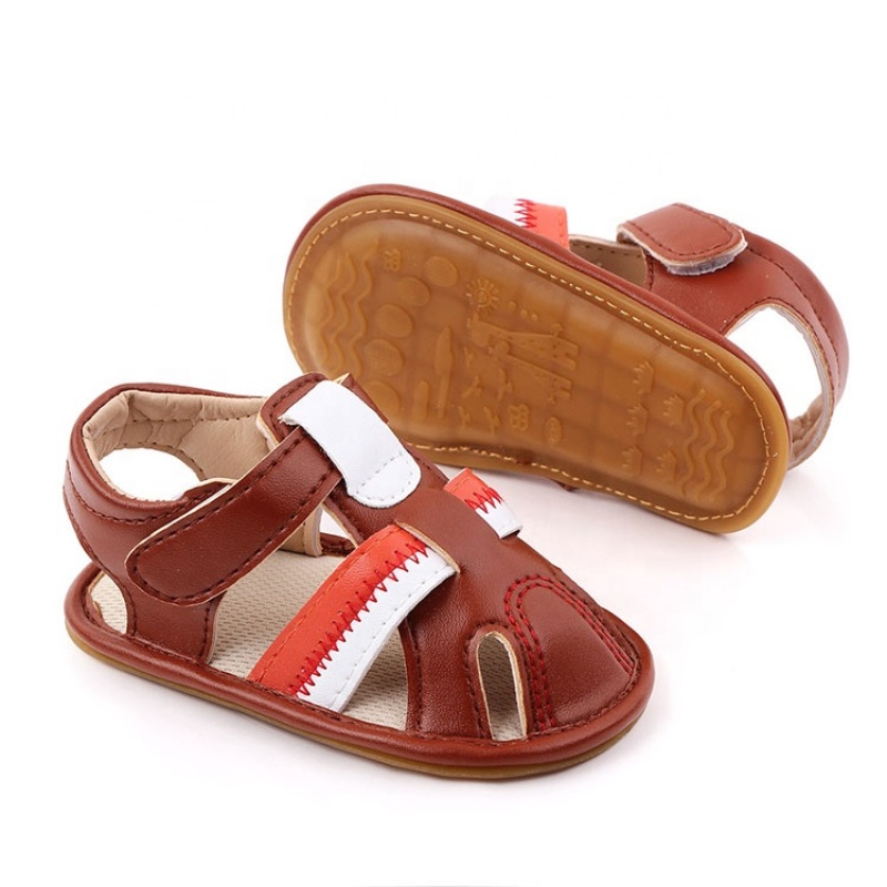 2021 wholesale high quality leather baby boy sandals