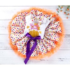 2021 thanksgiving day custom baby tutu skirt newborn baby romper clothes sets