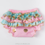 New baby ruffles satin panties newborn ruffle diaper cover bloomers for kids