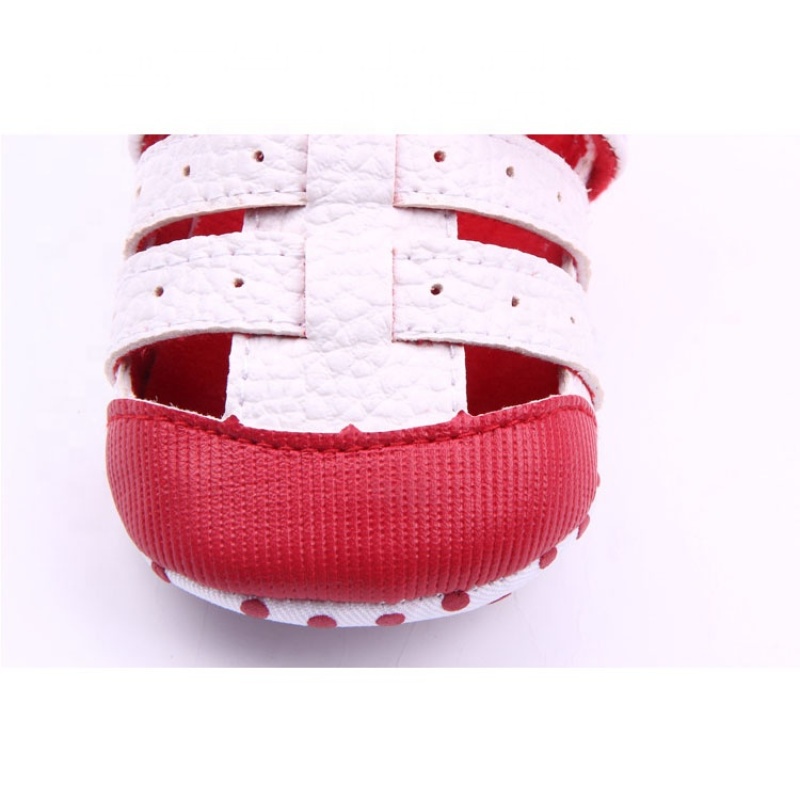 Summer full grain leather breathable  casual shoes toddler girl sandals