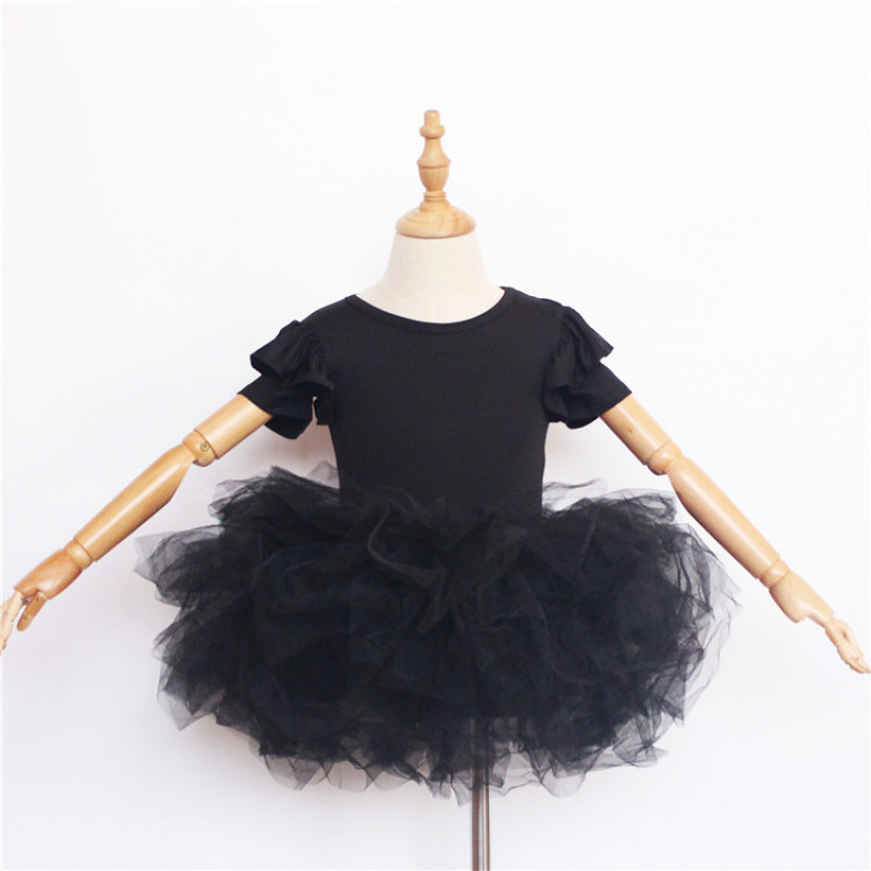 Wholesale Girls Casual Short Sleeves Ballet Tulle Tutu Dancing Skirts