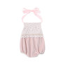 Newborn baby girl fashion clothes halter lace ribbon bow knot  decorated baby clothing romper