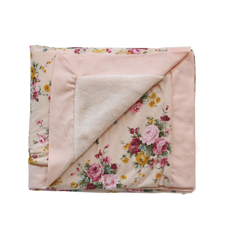 new design winter warm flower plush sleeping bag baby swaddle sacks