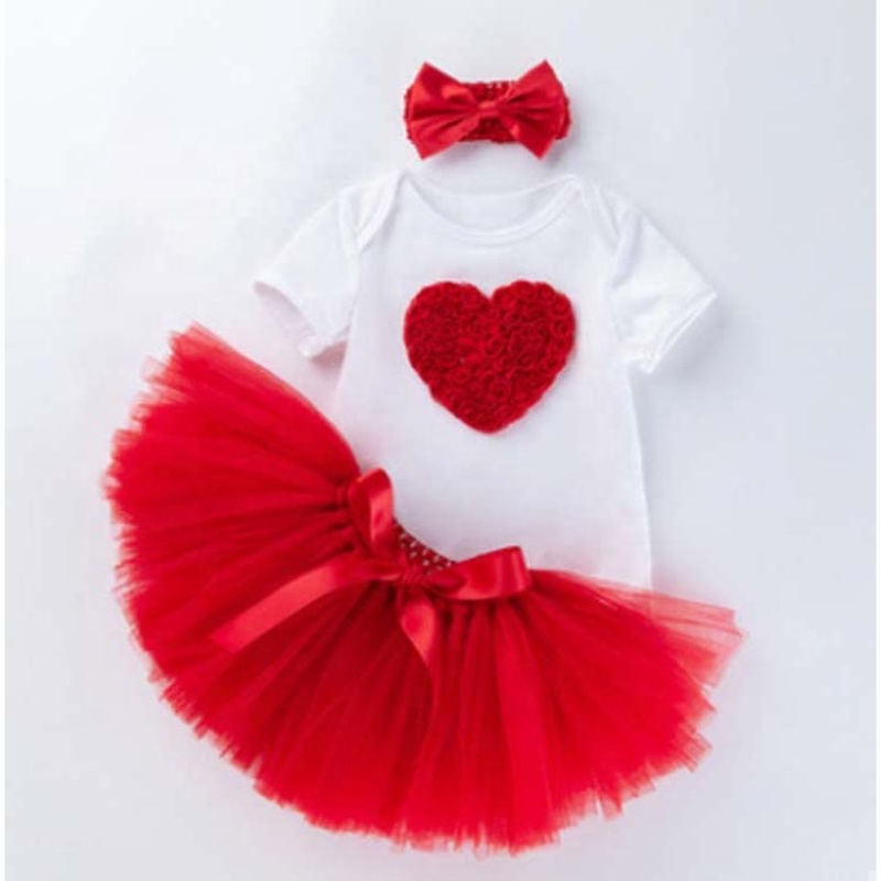 Wholesale Baby Girl Birthday Romper With Tulle Tutu Skirts And Headband 
