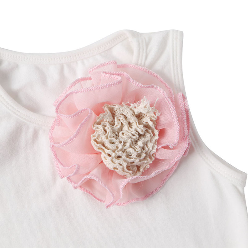 Toddler Kids Baby Girls Clothes set Summer Sleeveless Lace Top and Bloomer Outfit Set 