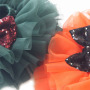 New design thanks giving shiny bow elastic waist tutu baby girl pants cotton