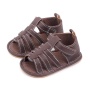 Cheap ankle-wrap baby casual shoes boys high quality leather sandals