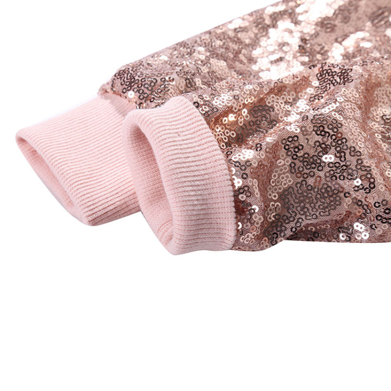 Girl Sequin Jacket Clothing Glitter Dresses Clothes Wholesale Trendy Lovely Ready to Ship European Sleeveless 8-16 Days 1-3 Days