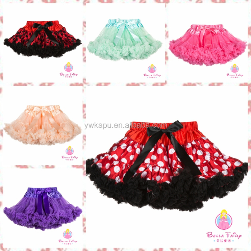 Hot Multicolor Baby Girl's Boutique Rainbow Ribbon Bow TUTU Skirt Kids Girl Princess Dance Tulle Skirts