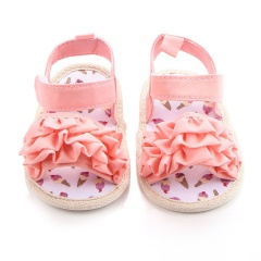 Summer new designs cute baby comfort shoes cotton sandals