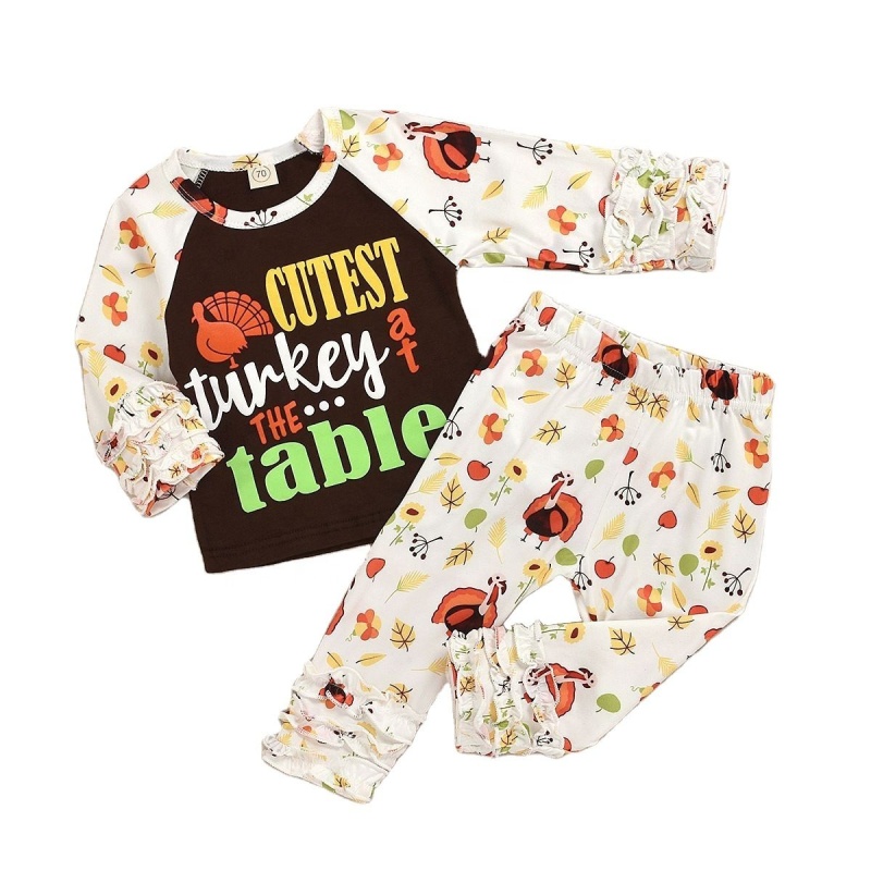 Thanksgiving new arrivals 2021 high quality 3 piece set baby clothing gift set