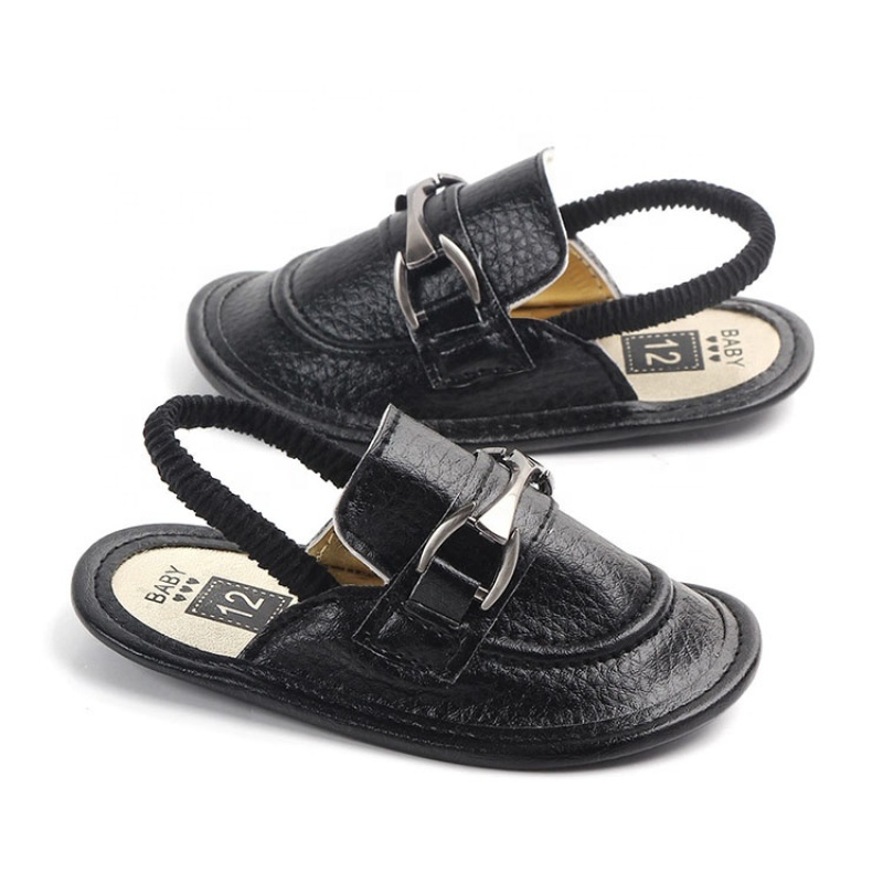 Summer favorable price designer  toddler boy shoes customized slide-on sandals
