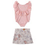Latest Design Children Leotard With Skirts Set For Girls 