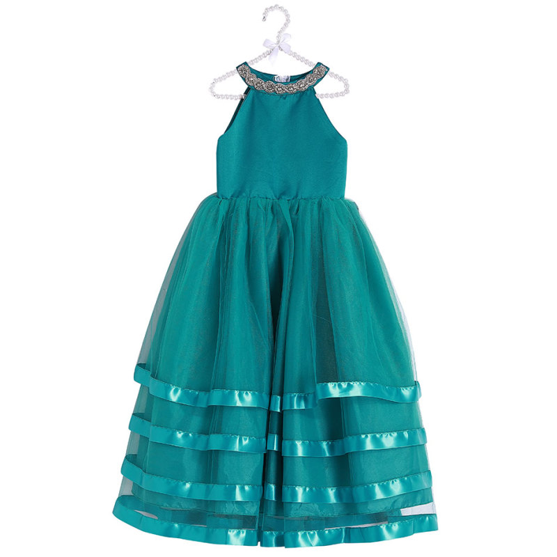 Wholesale Tulle Pretty Sleeveless Long Flower Girl Dresses