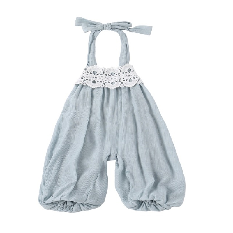 2018 Summer Baby Clothes Wholesale Chiffon Korean Cute Sleeveless Suspender Trousers Baby Girls Jumpsuit