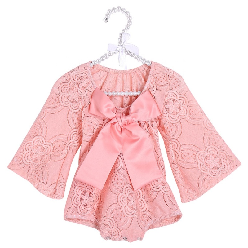 exquisite  new style morden big bow lace romper