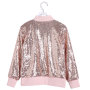 2019 OEM wholesale custom fashion design girl outwear sequin jacket