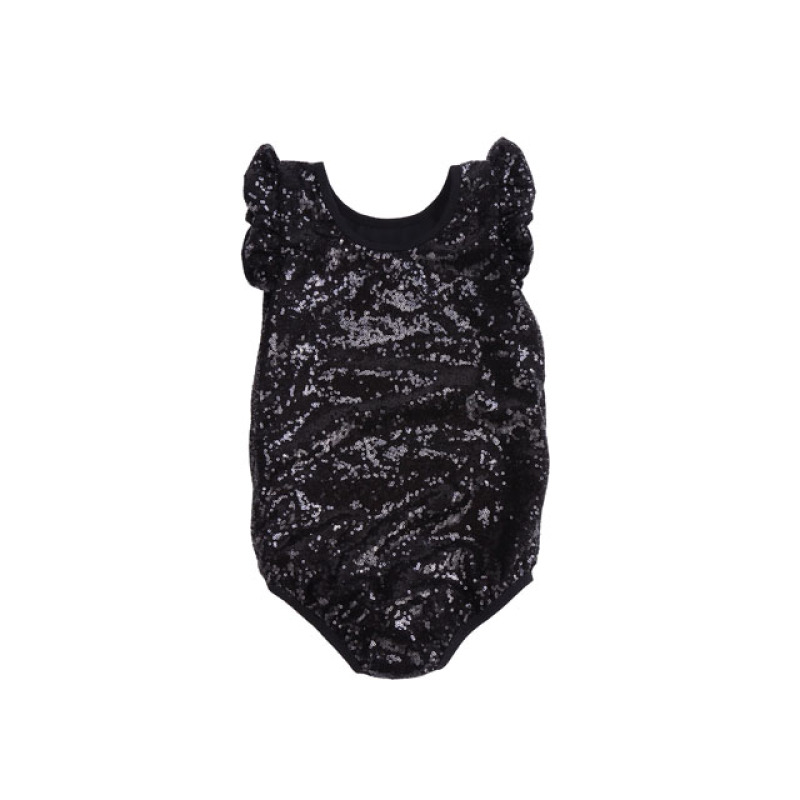 2-5 Years Baby Girls Romper clothes wholesale cotton sleeveless baby sequin romper