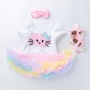 Wholesale High Quality Cotton Girls Toddler Clothing Sets For Birthday Party 