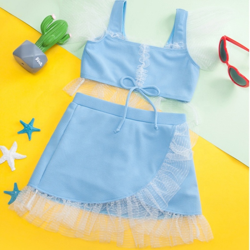 Vendors blue trendy teen bikini swimwear girls beach casual dresses