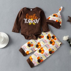 2021 cotton long sleeve  summer 0-2 years baby boy girl romper clothes set