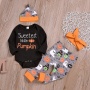 Wholesale halloween fall long sleeve baby long pants romper custom clothes