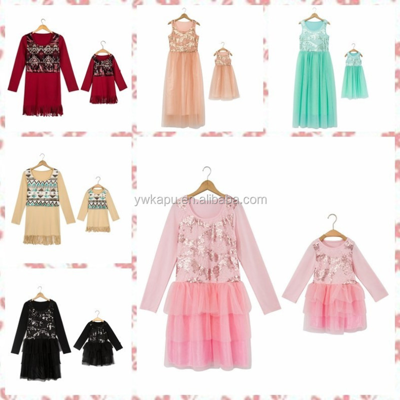 2018 baby girl summer dress,flower girl dresses,mother daughter matching clothing