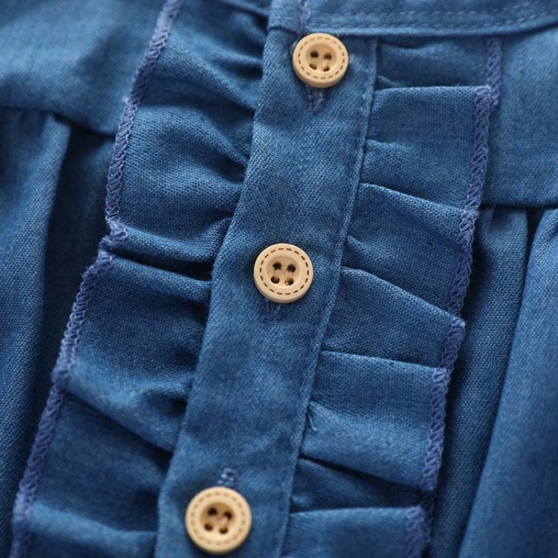 2021 factory baby cute trendy denim skirt baby clothes