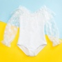 2021 hot sale swimwear girls kids children white one piece swimsuit