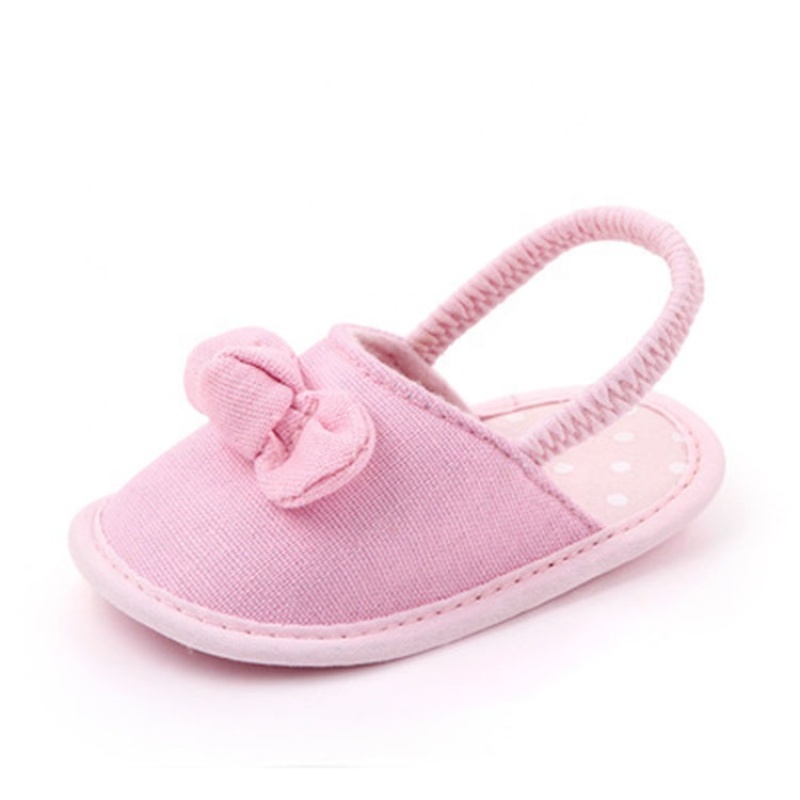 New design customized slide-on solid color bow sandals