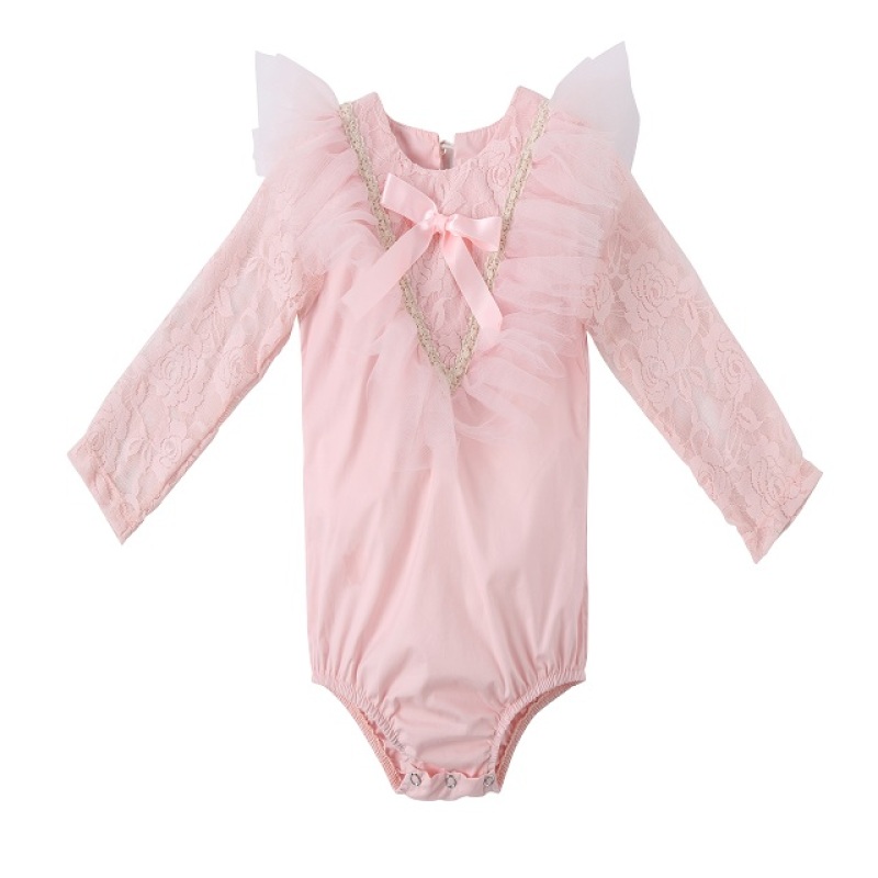 Newborn  Lace Girl Pretty  Dress Baby Romper