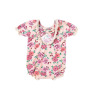Summer Soft Newborn Baby Cotton Clothes Floral Vintage Bodysuit  Ruffle Design Baby Girls Romper