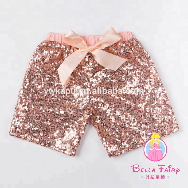 2020 Wholesale children's boutiquebulk baby sequin shorts baby clothes