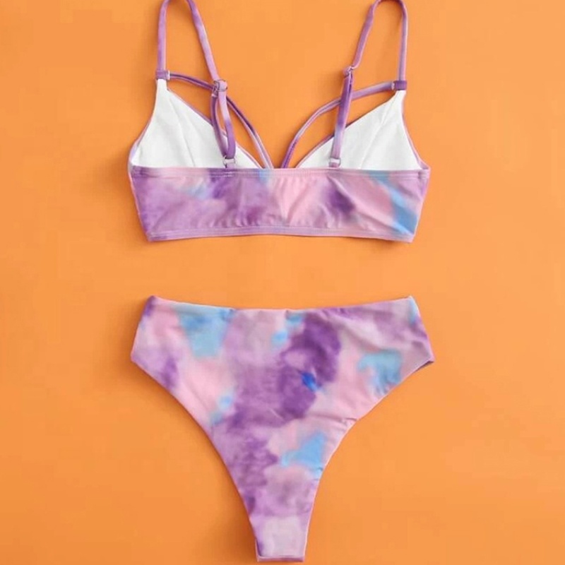 2021 high quality color changing strappy bikini swimwear