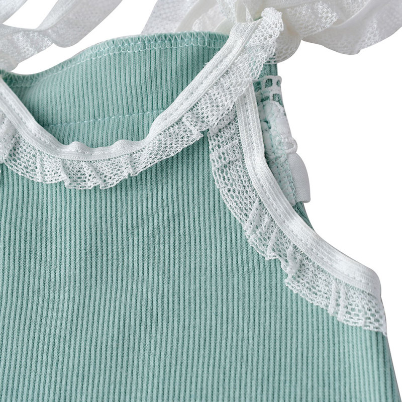 2020 fall ribbed cotton lace long newborn baby pants romper photograph clothes