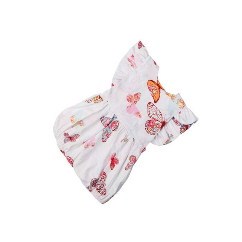 Newborn baby girl floral clothes cute butterfly  flutter sleeve baby girl jumpsuits