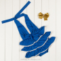 Fashion Swimwear little girl Bikini Model Beach Kids Swimsuit with headband