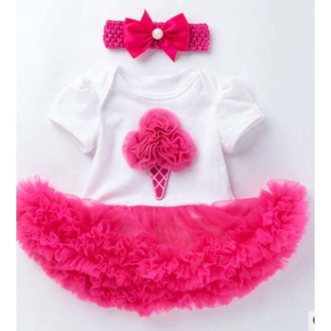 Wholesale Little Girl Birthday Smash Cake Tutu Dress With Headband