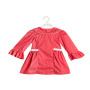Wholesale China Online Selling Baby Girls Three Quarter Sleeve Top Girls Comfortable Polka Dot Shirts Red Classic Shirt Blouse