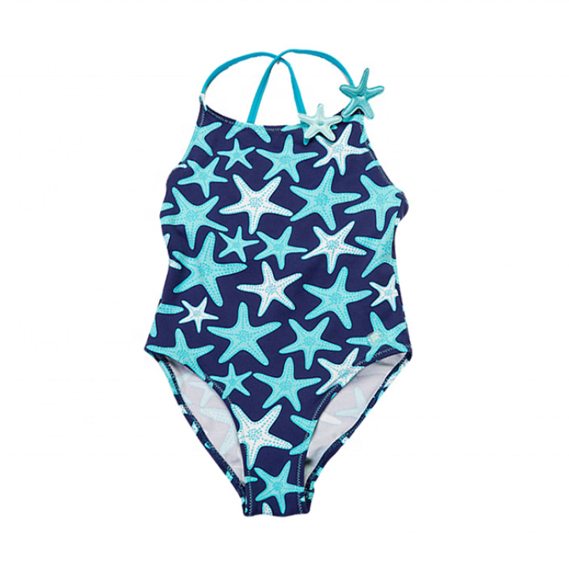 New style fashionable custom kids trendy one piece swimwear