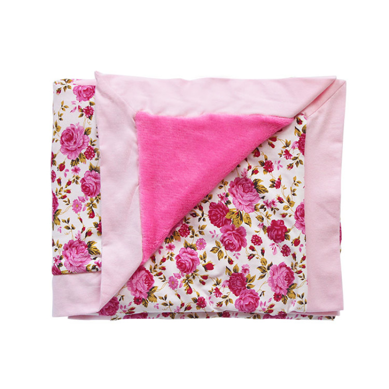 new design winter warm flower plush sleeping bag baby swaddle sacks