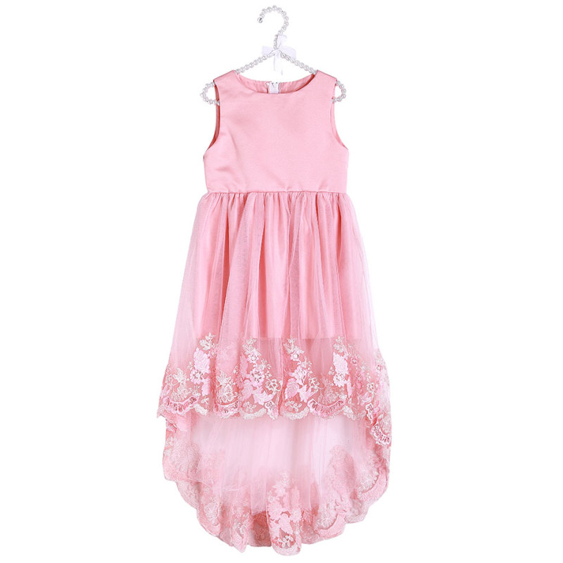 Wholesale New Design High-Low Sleeveless High Low Flower Girl Dresses