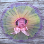 Wholesale Colorful Children Girls' Mini Pink Tutu Ballet Tulle Sequin Dancing Mermaid Skirts with Ribbon Set for Kids
