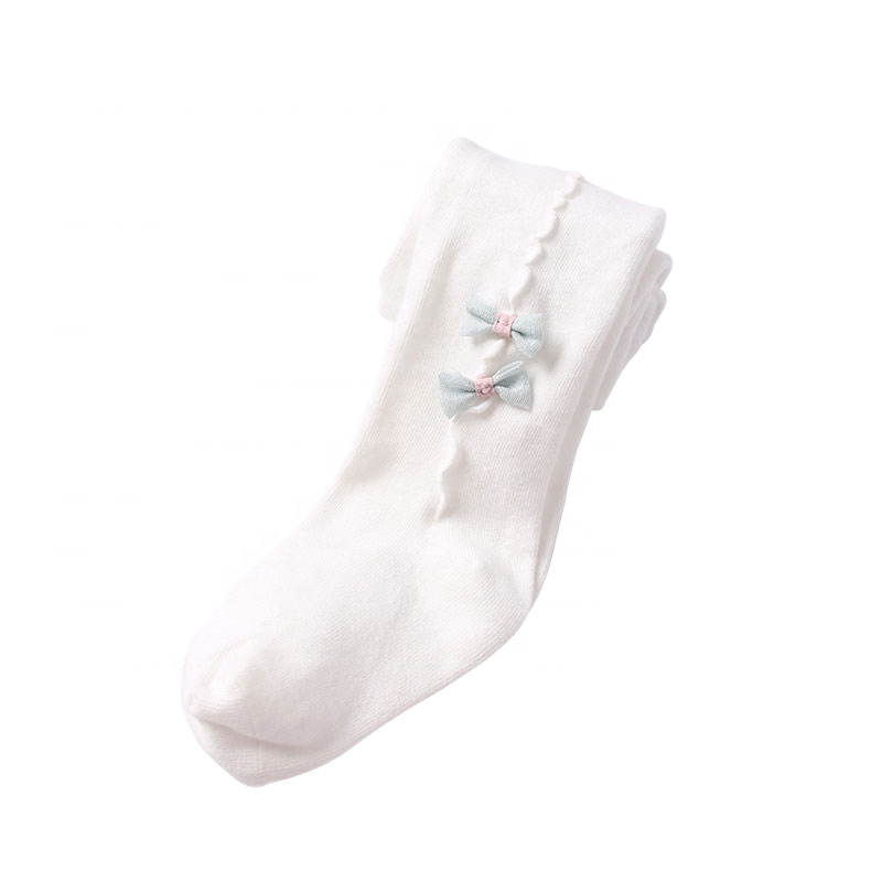Winter Baby Girl Tights Bow Leggings Fashion Knitted Cotton Stocking Girls Pantyhose