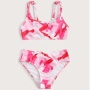 2021 purple pink girls swimwear kids bikini camouflage swimsuit
