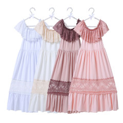 Wholesale Newest Boutique Baby Girl Long Maxi Lace Dress