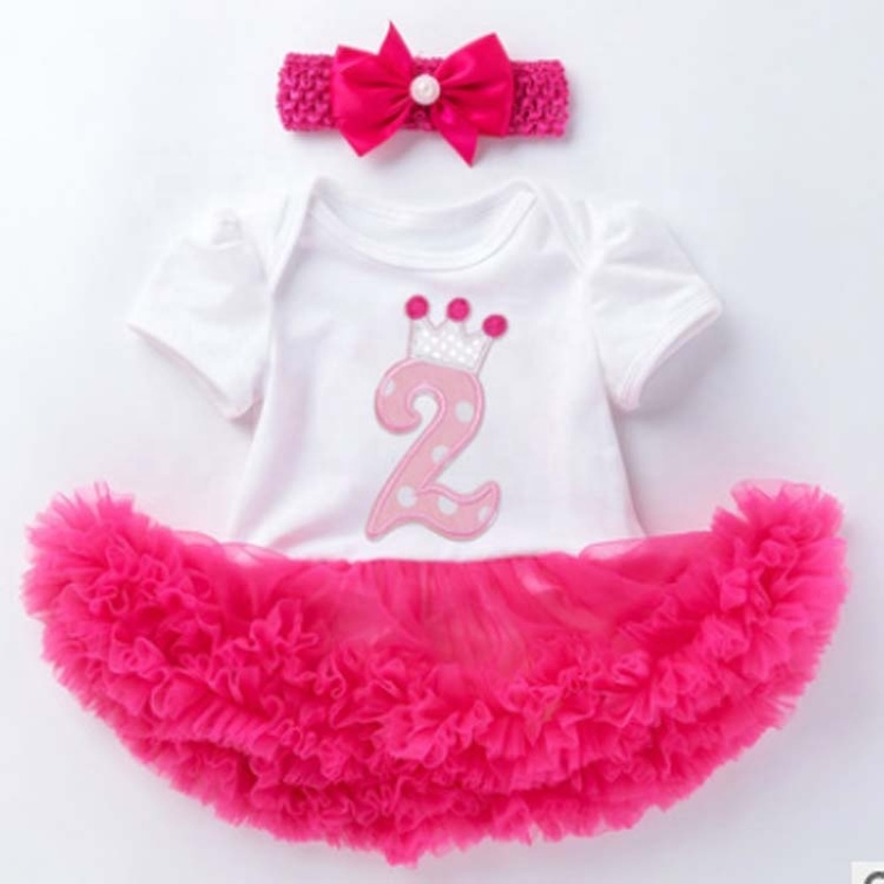 Wholesale Little Girl Birthday Smash Cake Tutu Dress With Headband