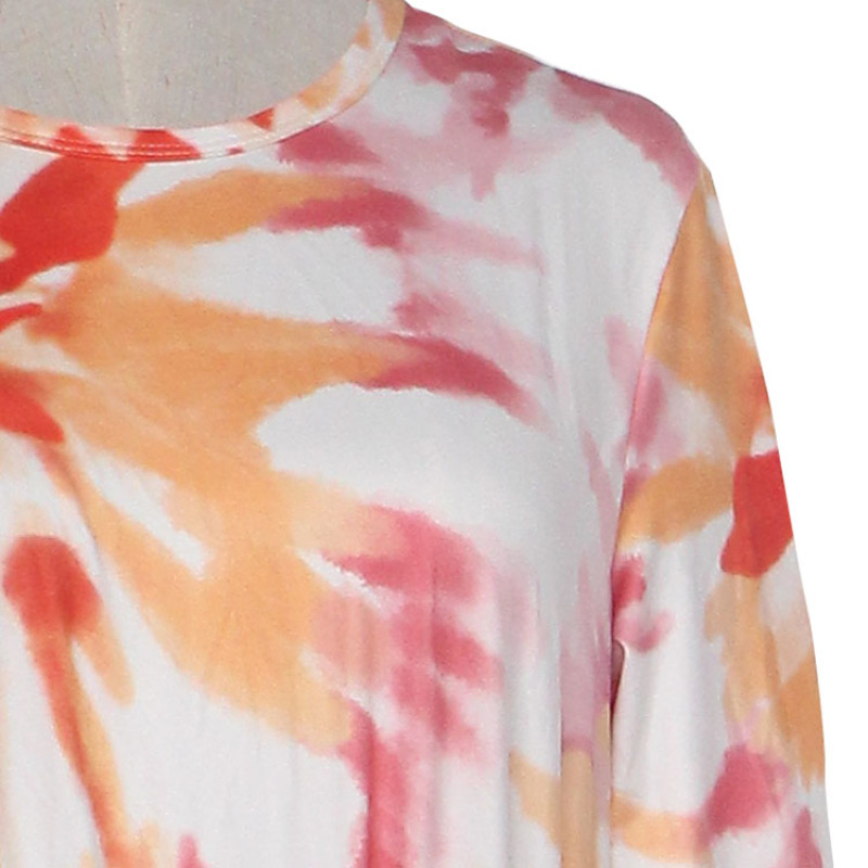 High quality plus size maxi tie dye ladies beach dress women casual women dress