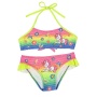 New colorful designer inspired high waist two piece bikini cartoon swimwear