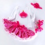 Wholesale Kids Birthday Bodysuit And Petti Skirts With Baby Shoes And Headband Set